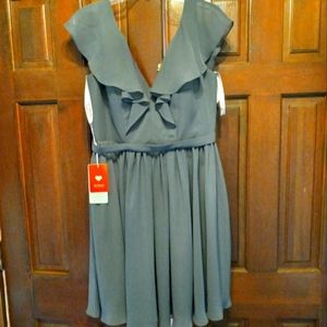 NWT  JJs House Special Occasion dress, Bust size 38, Wast 31. Color Gray.